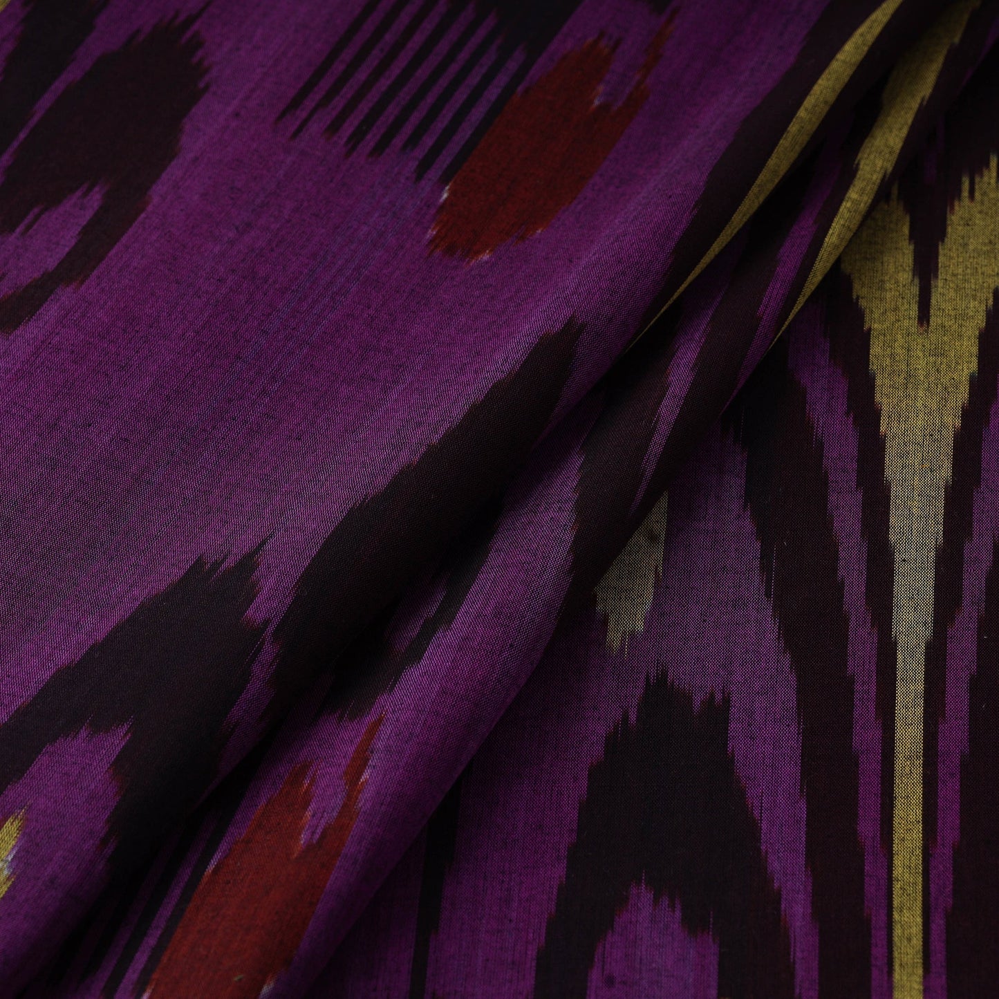 Cotton central asian pochampally ikat fabric 28