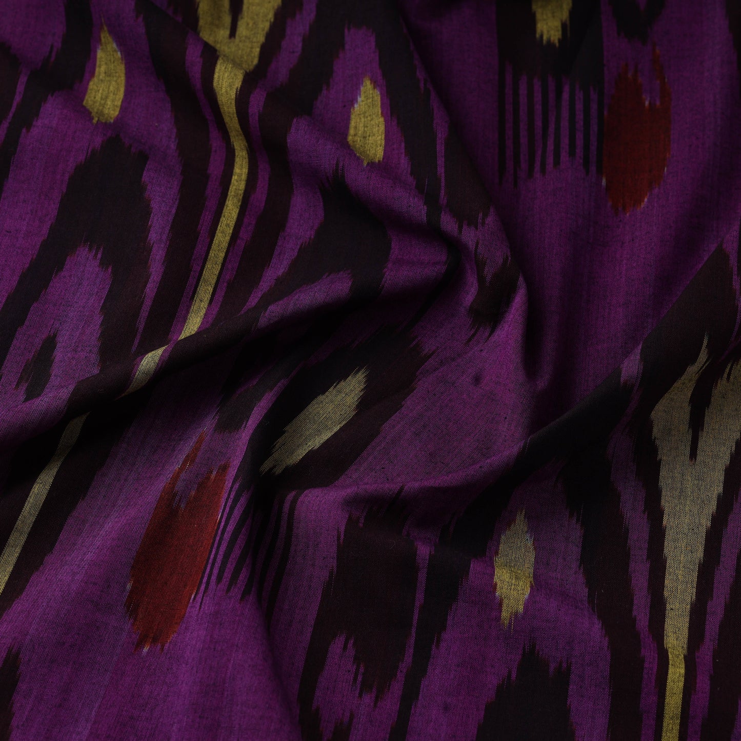 Cotton central asian pochampally ikat fabric 28