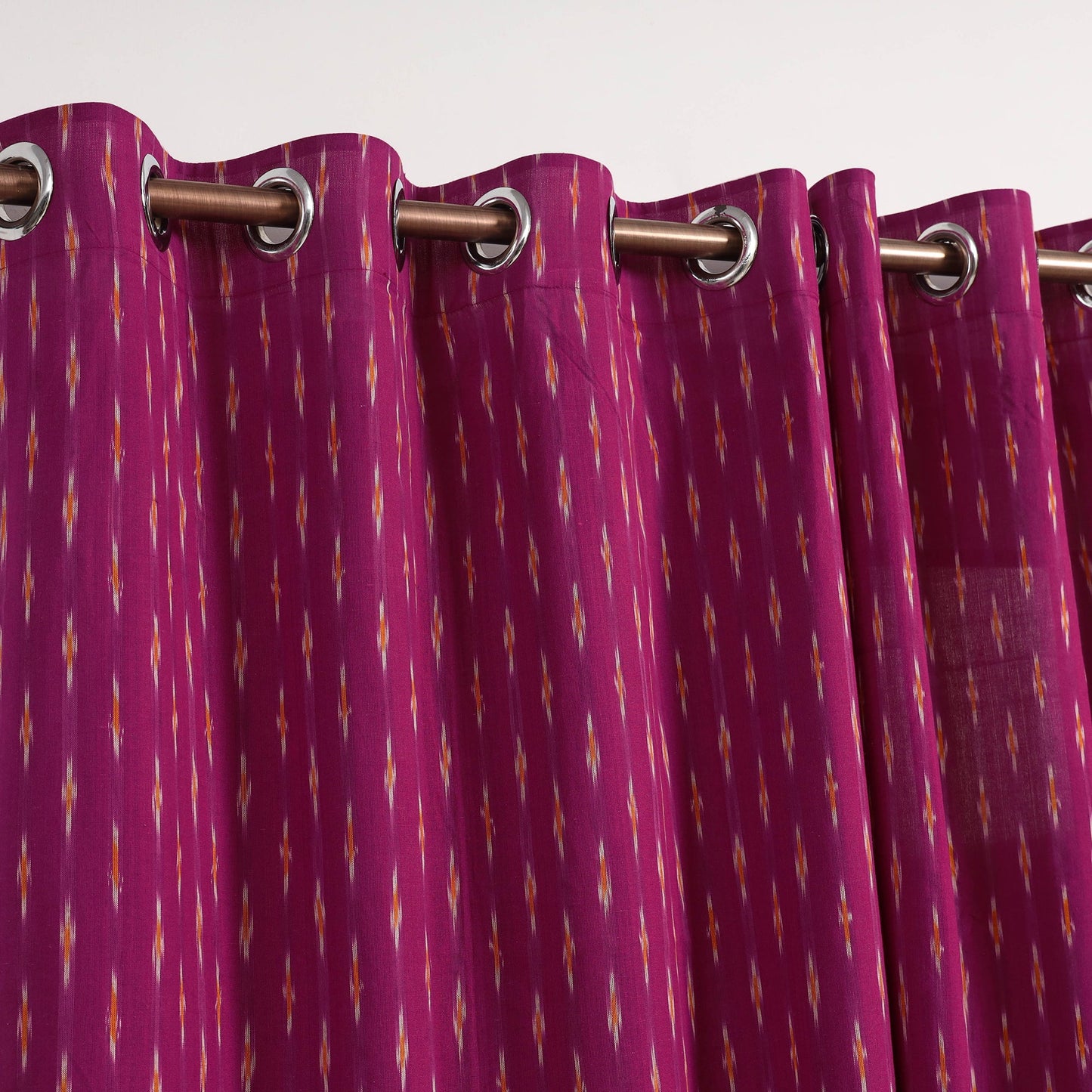 Purple - cotton door pochampally ikat curtain (7 x 3 feet)