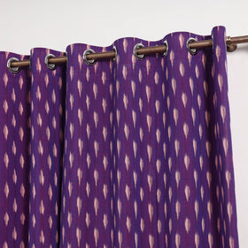 Purple - cotton door pochampally ikat curtain (7 x 3 feet)