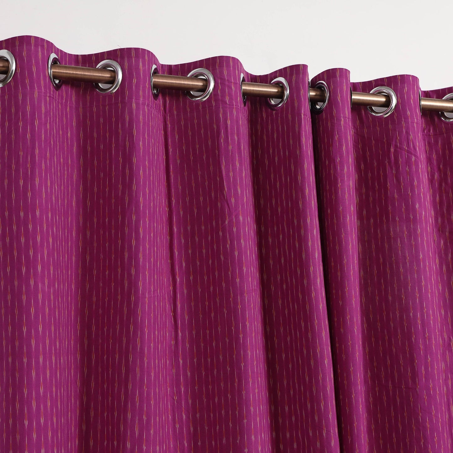 Purple - cotton door pochampally ikat curtain (7 x 3 feet)