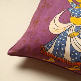 Purple - cotton hand batik cushion cover (18 x 18 in) 15
