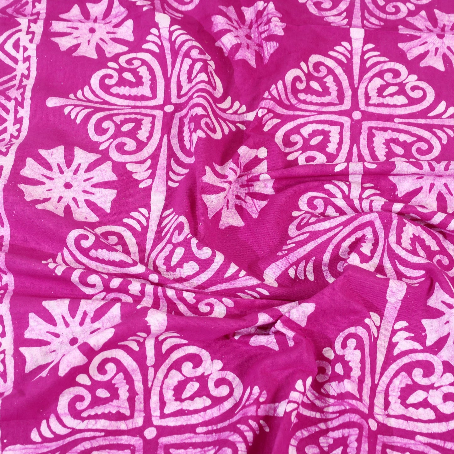 Buy Pink Hand Batik Print Bed Sheet Online at iTokri.com