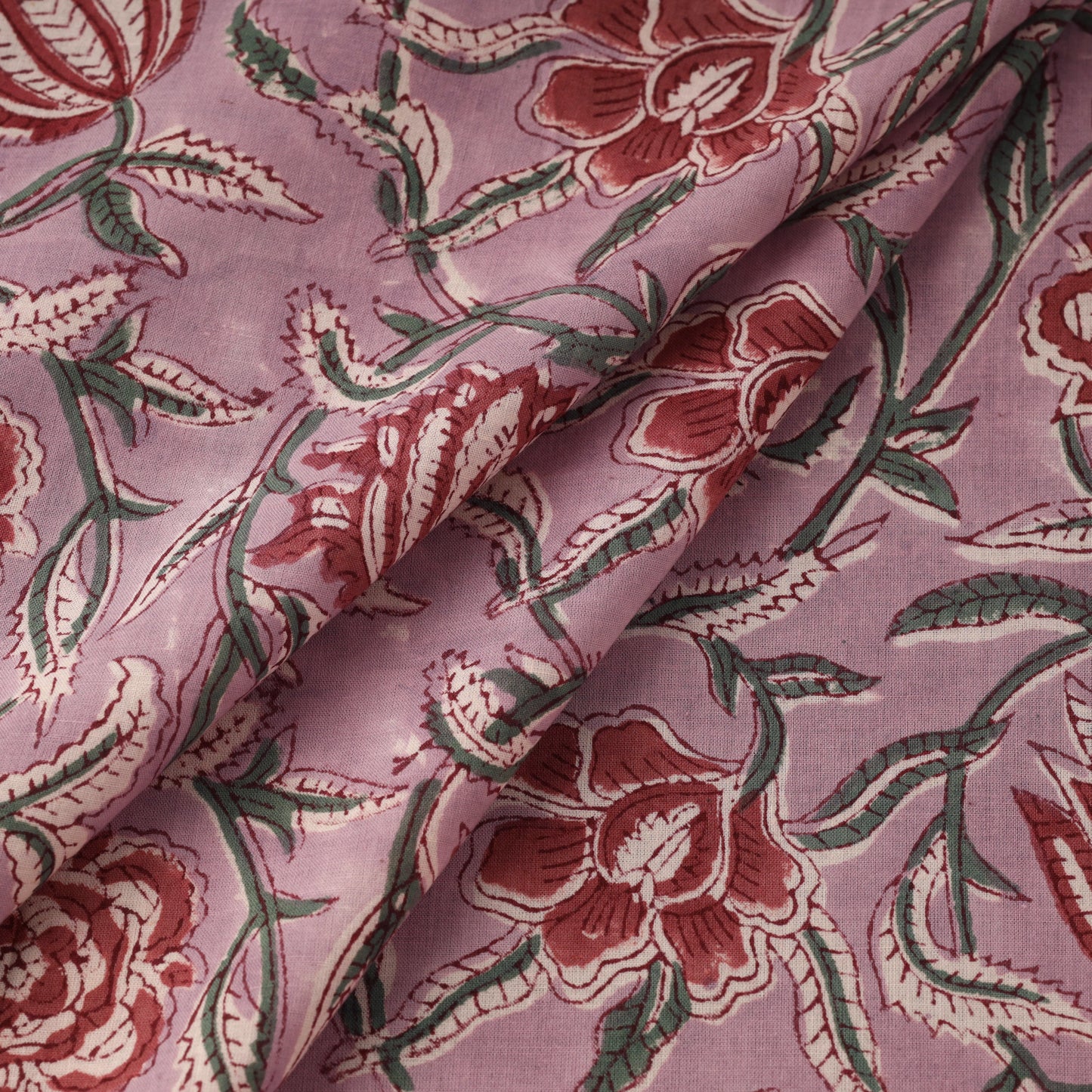 Cotton hand sanganeri fabric 05 - handcrafted