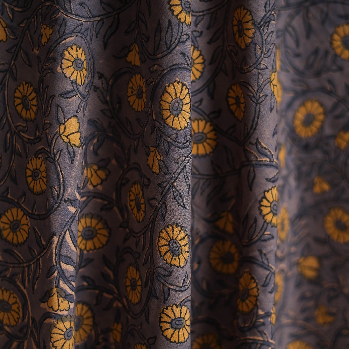 Cotton hand block sanganeri print fabric 09 - handcrafted