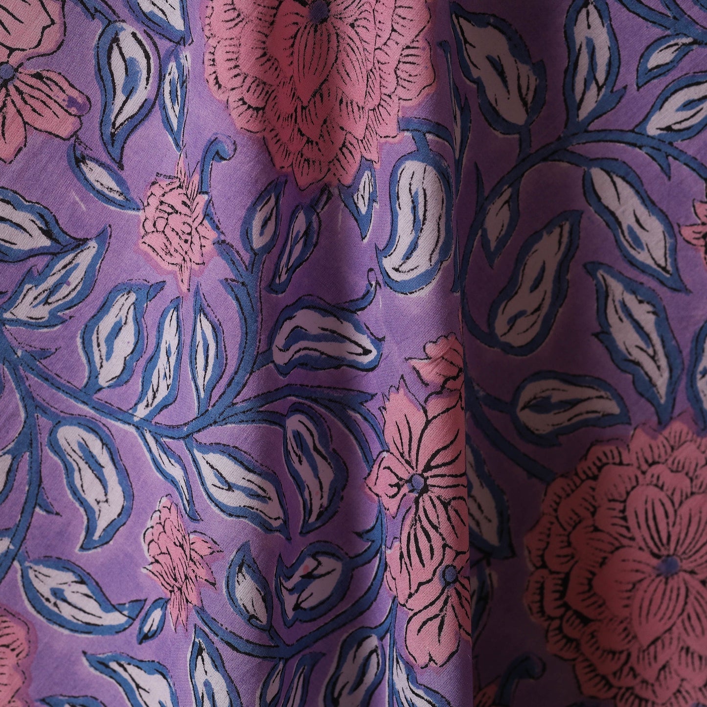 Cotton hand sanganeri fabric 11 - handcrafted