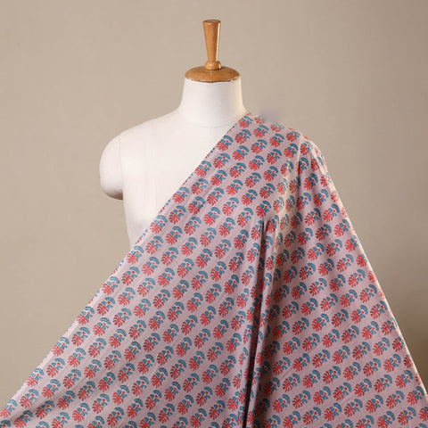 Purple Cotton Jaipur Print Fabric