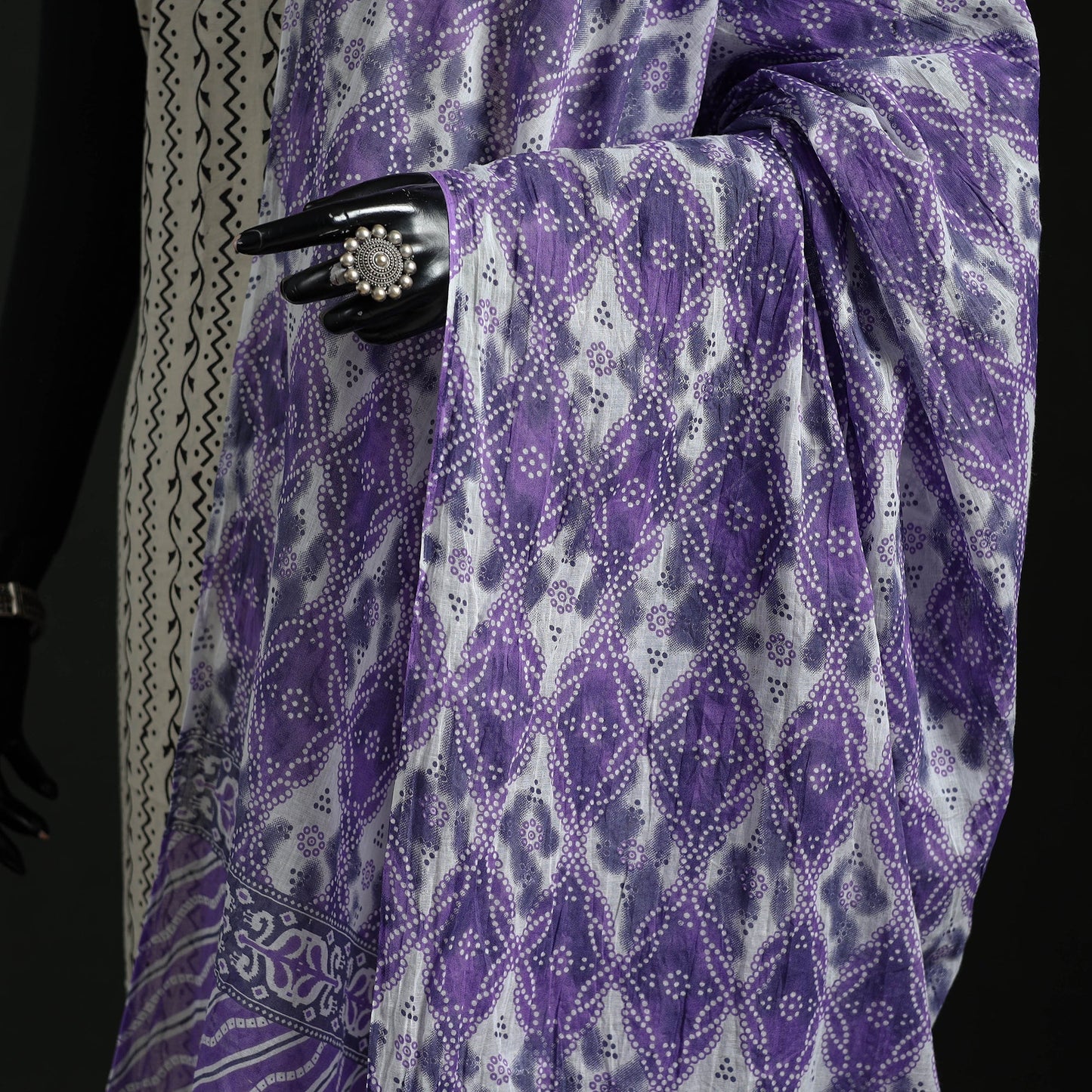 Cotton jaipur printed dupatta 31 - handcrafted