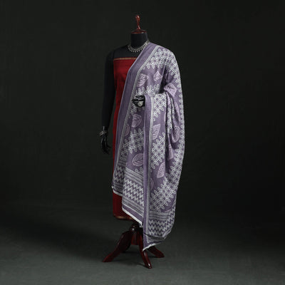 Cotton jaipur printed dupatta 74 - handcrafted