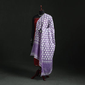 Cotton jaipur printed dupatta 90 - handcrafted