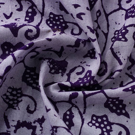  Purple Cotton Kutch Batik Print Fabric 