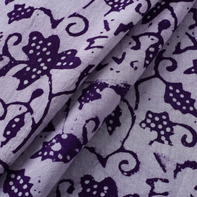  Purple Cotton Kutch Batik Print Fabric 