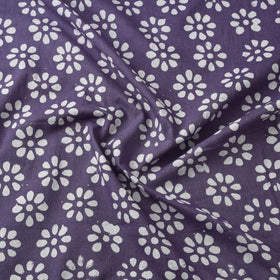 Cotton kutch hand block batik print fabric 22 - handcrafted