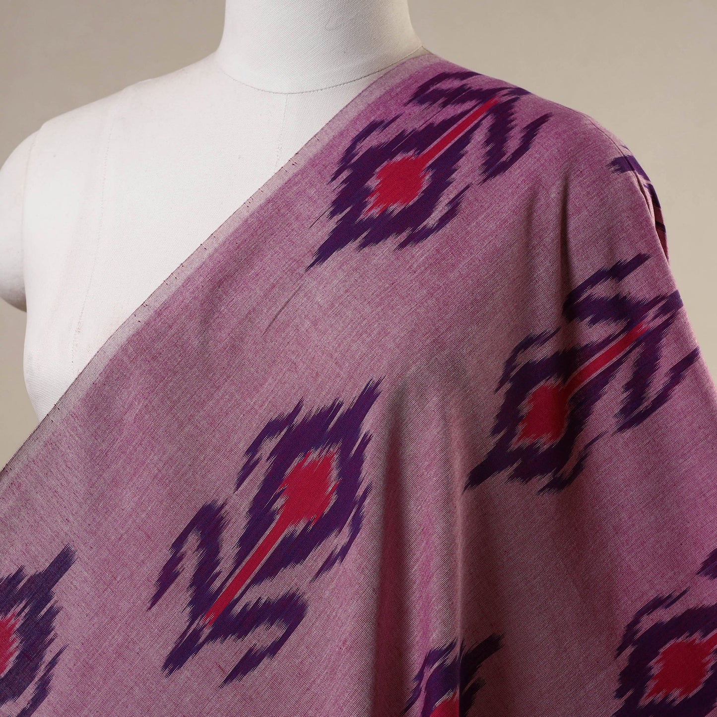 Purple - handloom cotton pochampally central asian ikat