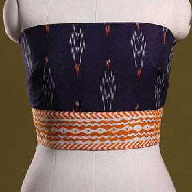 Cotton pochampally ikat blouse piece 30 - handcrafted