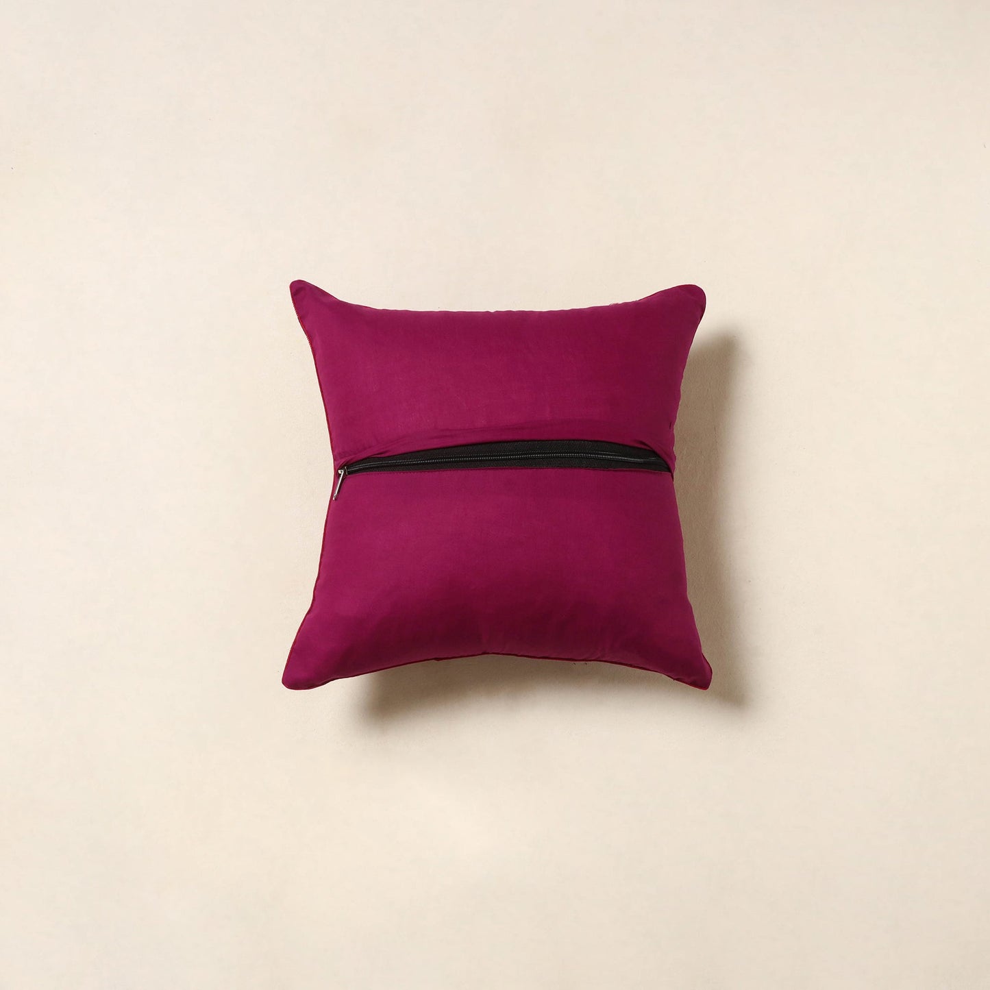 Purple - cotton pochampally ikat cushion cover 75