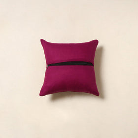 Purple - cotton pochampally ikat cushion cover 75
