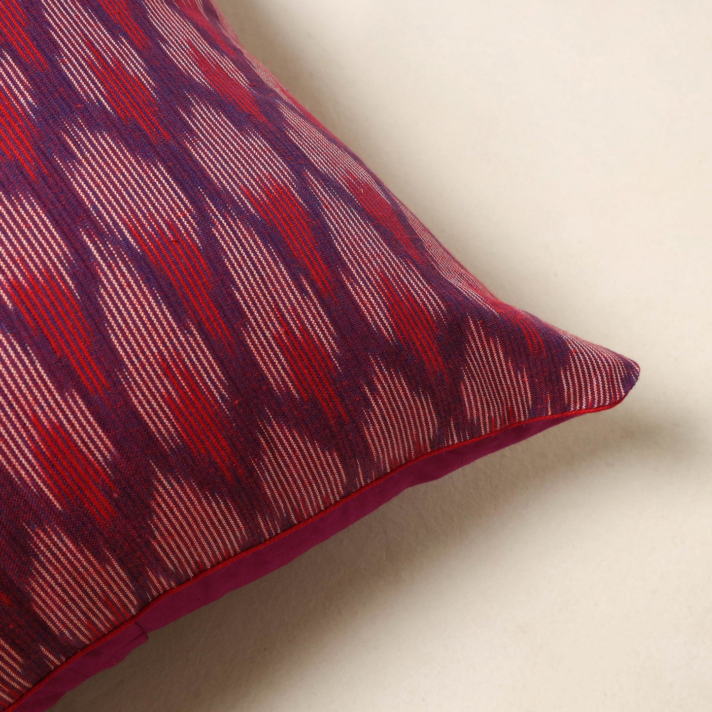 Purple - cotton pochampally ikat cushion cover 75