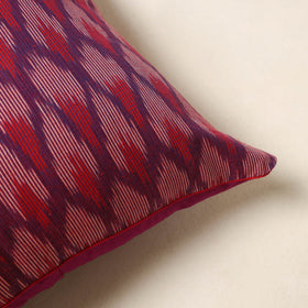 Purple - cotton pochampally ikat cushion cover 75