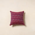 Purple - cotton pochampally ikat cushion cover 75
