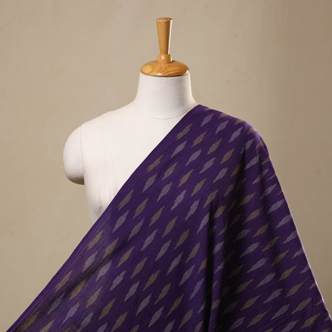 Buy Cotton Purple Pochampally Ikat Fabric Online in India