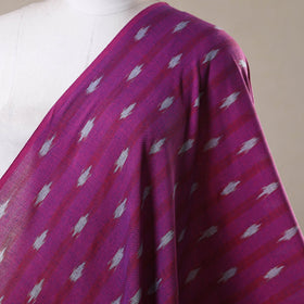 Purple - cotton pochampally ikat fabric 04 - handcrafted