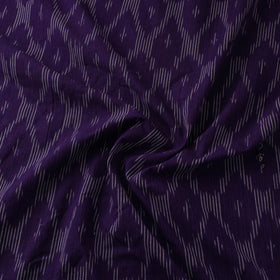 Purple Cotton Pochampally Ikat Fabric
