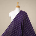 Purple Handloom Cotton Pochampally Weave Ikat Fabric