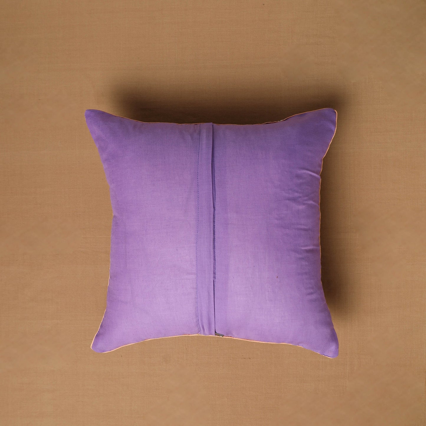  Purple Block Print Cotton Sanganeri Cushion Cover