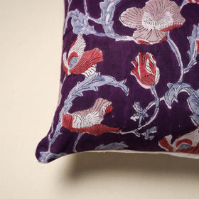 Cotton sanganeri cushion cover 39 - handcrafted