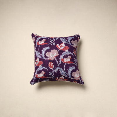 Cotton sanganeri cushion cover 39 - handcrafted