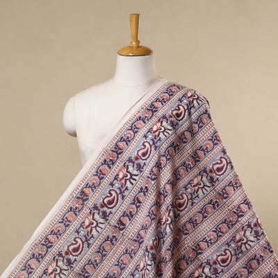 Purple - cotton sanganeri fabric 11 - handcrafted