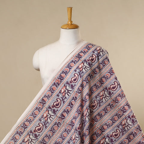 Purple - cotton sanganeri fabric 11 - handcrafted