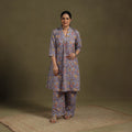 Purple Cotton Sanganeri Block Print Co-Ord Set