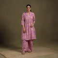 Purple Cotton Sanganeri Block Print Co-Ord Set