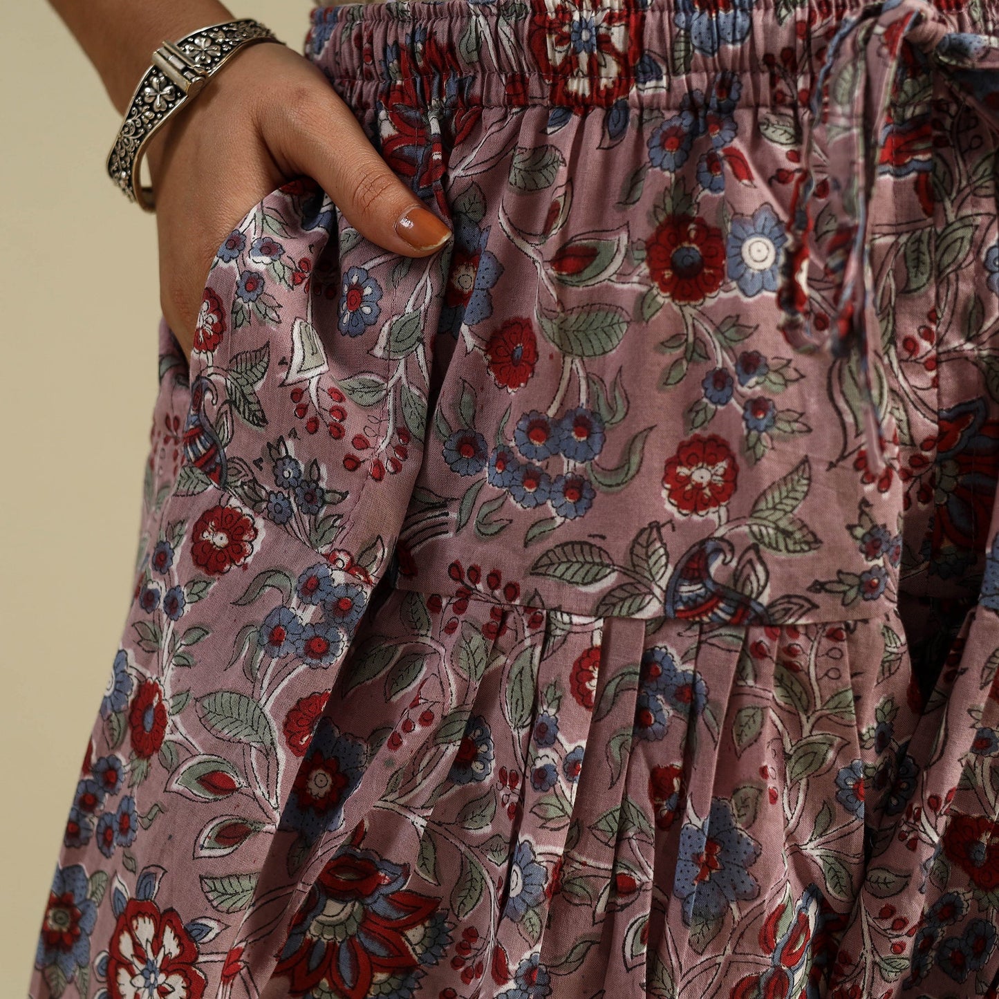 Buy Block Print Cotton Sanganeri Salwar