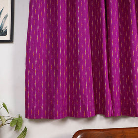 Purple - cotton window pochampally ikat curtain (5 x 3