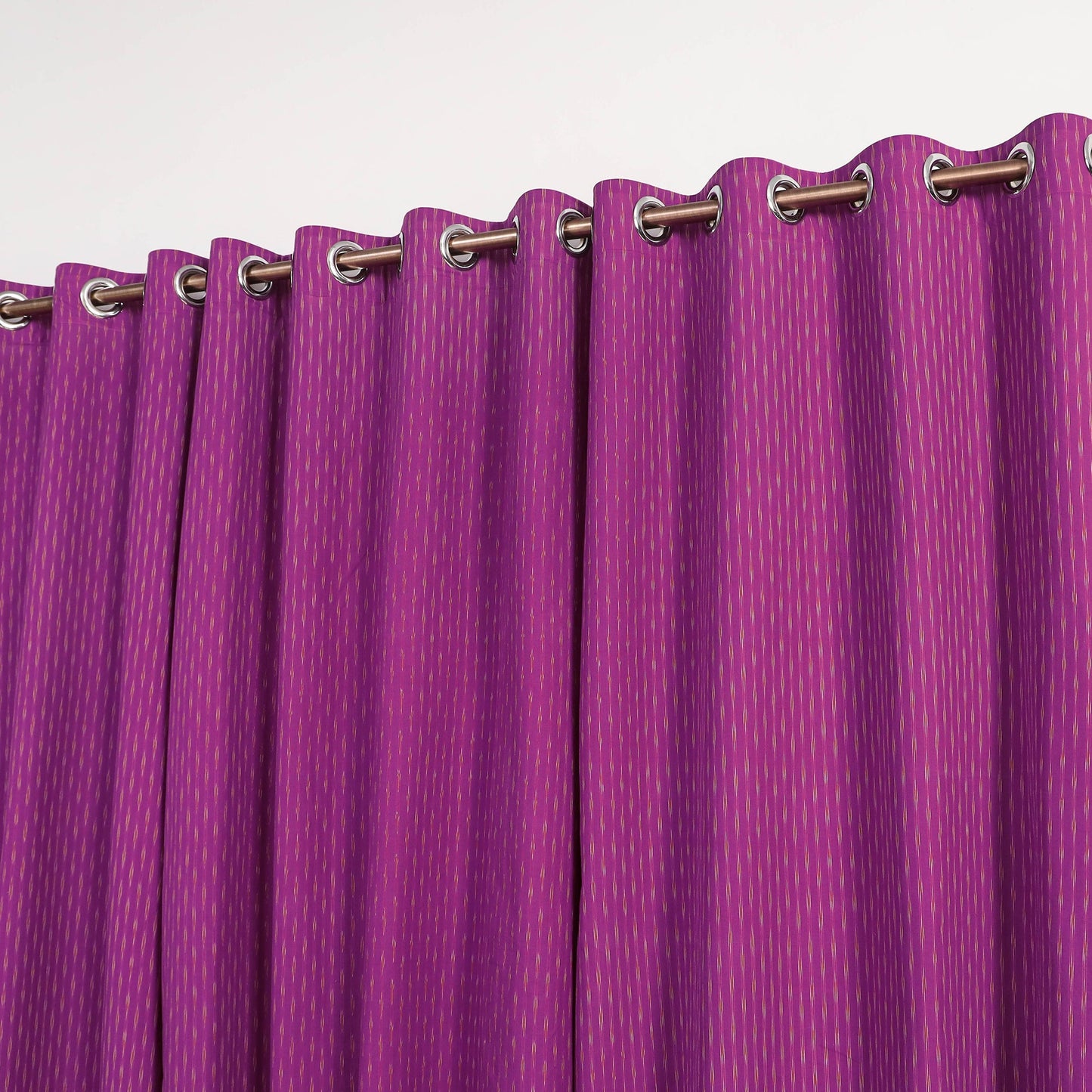 Purple - cotton window pochampally ikat curtain (5 x 3