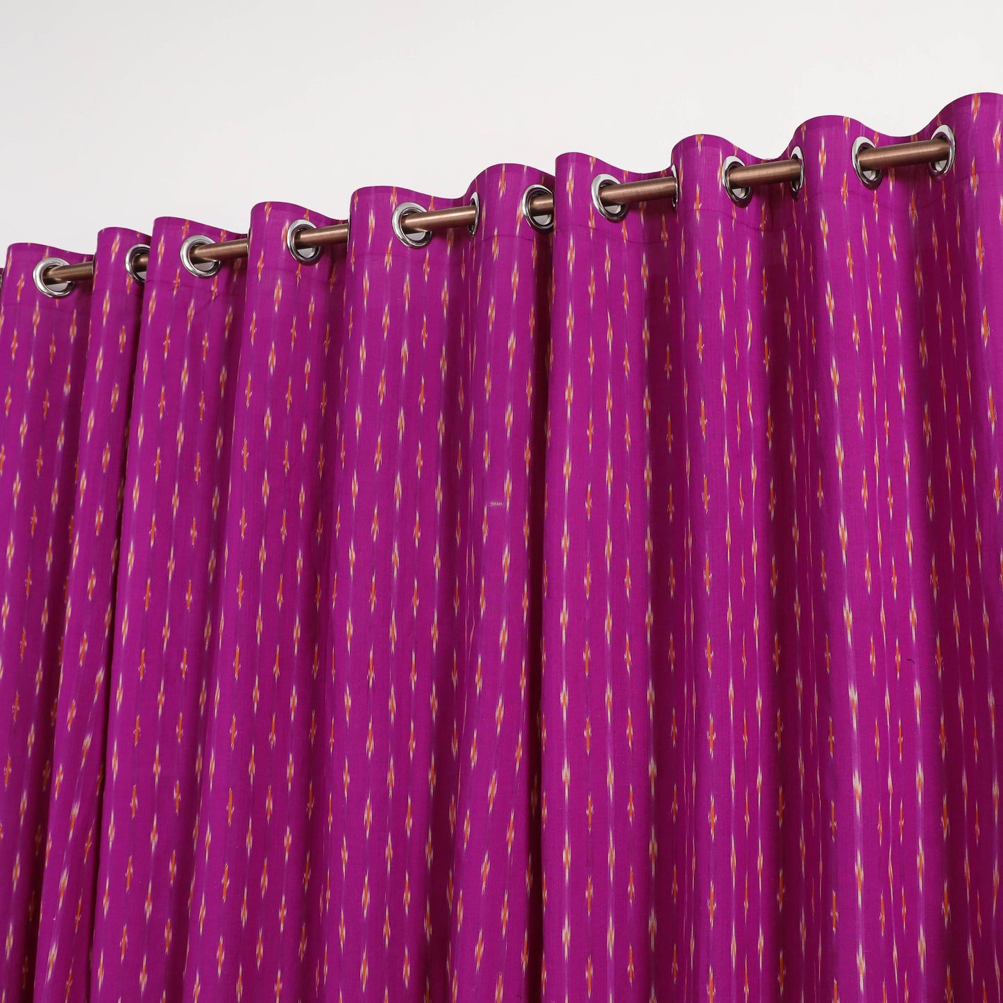 Purple - cotton window pochampally ikat curtain (5 x 3