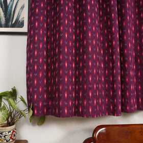 Purple - cotton window pochampally ikat curtain (5 x 3