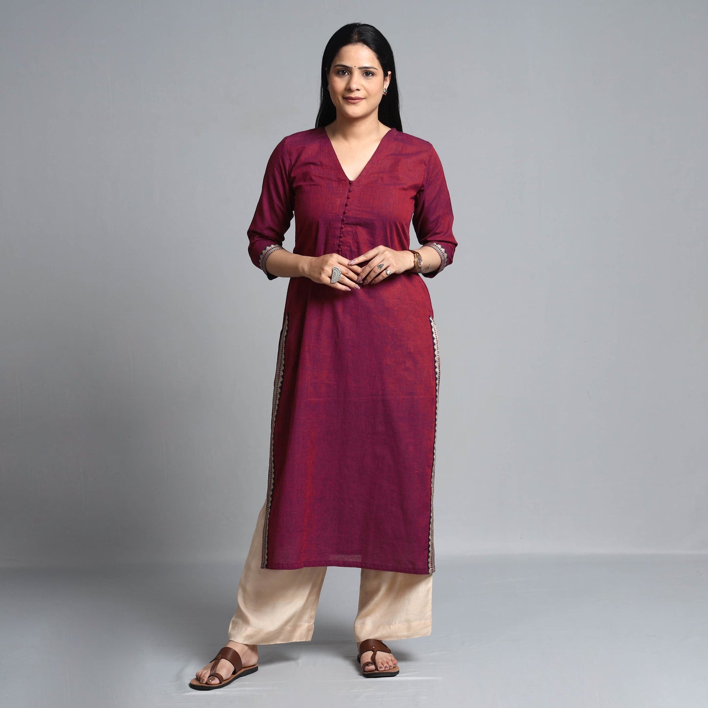 Buy Dharwad Cotton Straight Kurta Online at iTokri.com
