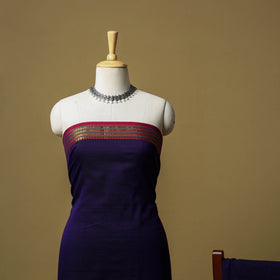 Dharwad cotton 3pc unstitched dress material with border 06