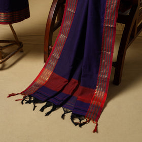 Dharwad cotton 3pc unstitched dress material with border 06