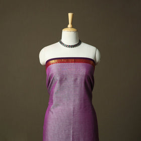 Dharwad cotton 3pc unstitched dress material with border