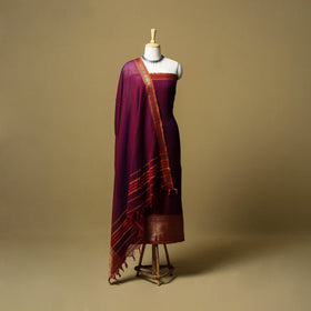 Dharwad cotton 3pc unstitched dress material with border 21