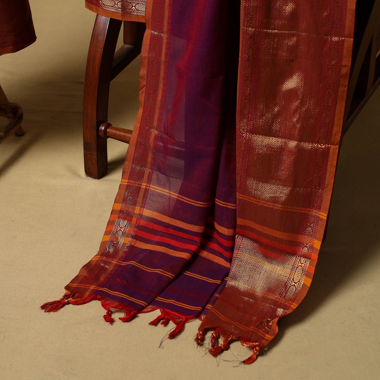 Dharwad cotton 3pc unstitched dress material with border 21