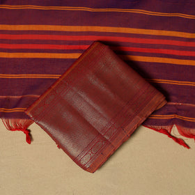 Dharwad cotton 3pc unstitched dress material with border 21