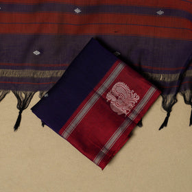 Dharwad cotton 3pc unstitched dress material with border 38