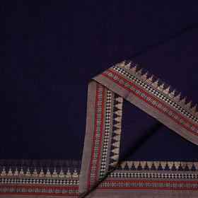 Dharwad cotton fabric with border 04 - handcrafted