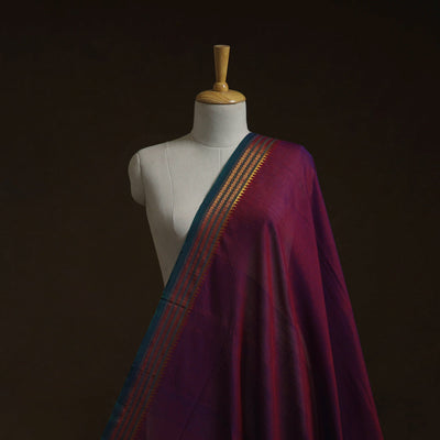 Dharwad cotton fabric with border 06 - handcrafted